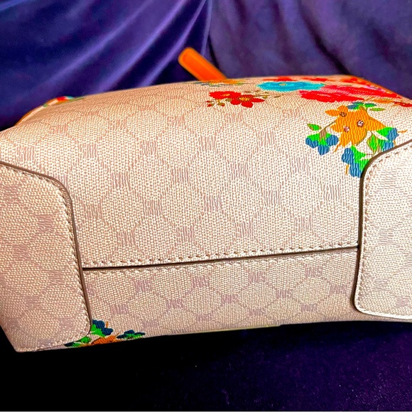 Cute Floral Bag-Steve Madden-Faux Leather. women's satchel crossbody bag, brown - Picture 4 of 11